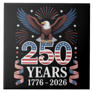 Carreau 250e anniversaire USA 1776 2026 Aigle patriotique