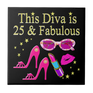 CARREAU 25E ANNIVERSAIRE FABULOUS DIVA DESIGN