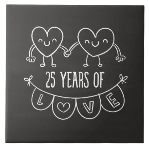 Carreau 25e Anniversary Poison Chalk Hearts
