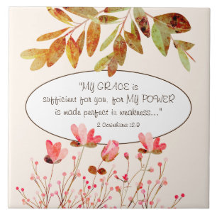 Carreau 2 Corinthiens 12:9 MA GRACE est suffisante pour vo