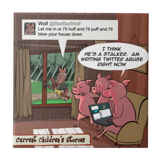 Carreau 3 Petits Cochons Experts en Médias Sociaux (Devant)