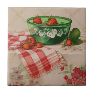 Carreau 5284 Fraises au Green Bowl