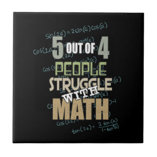 Carreau 5 personnes sur 4 luttent avec les maths - nouveau