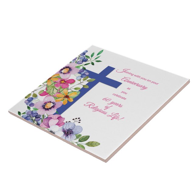 Carreau 60e Anniversaire, Nun, Religious Life Cross (Côté)