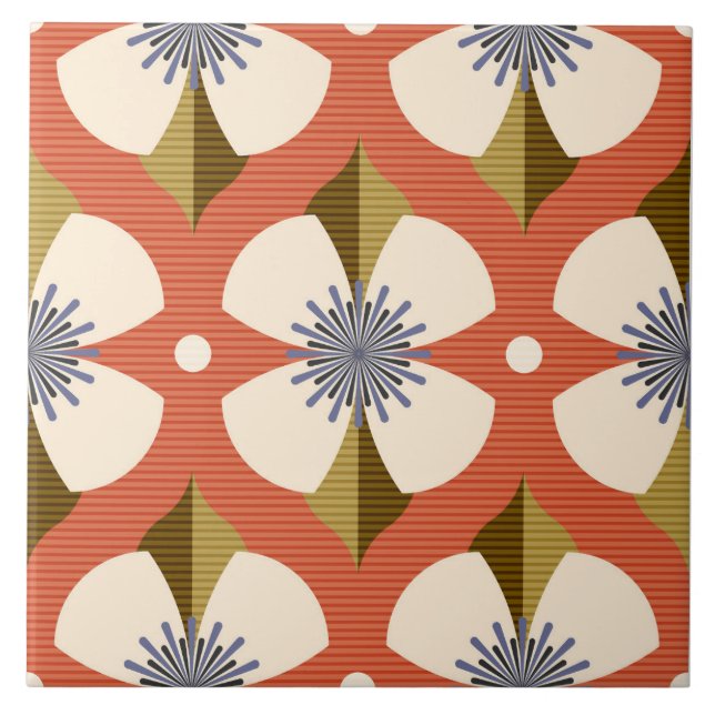 Carreau 7os betercup fleur brun (Devant)