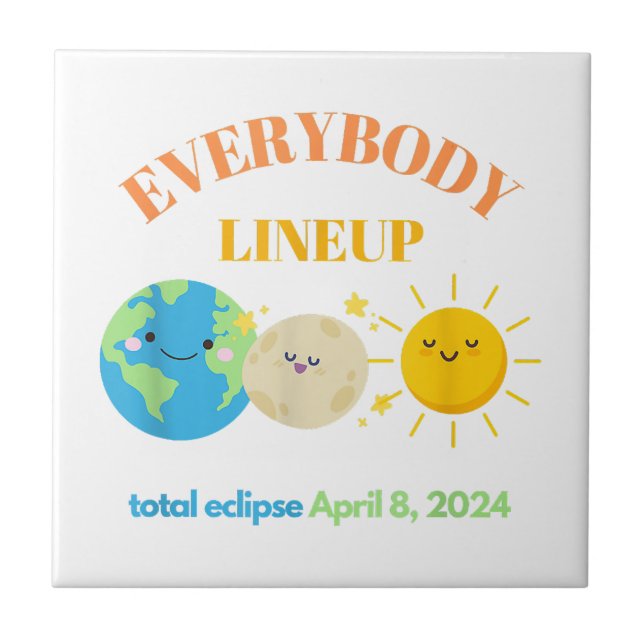 Carreau 8 avril 2024 Funny Earth Moon Sun Cute (Devant)