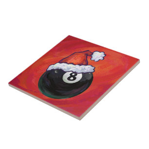 Carreau 8 Balle Noël Casquette rouge