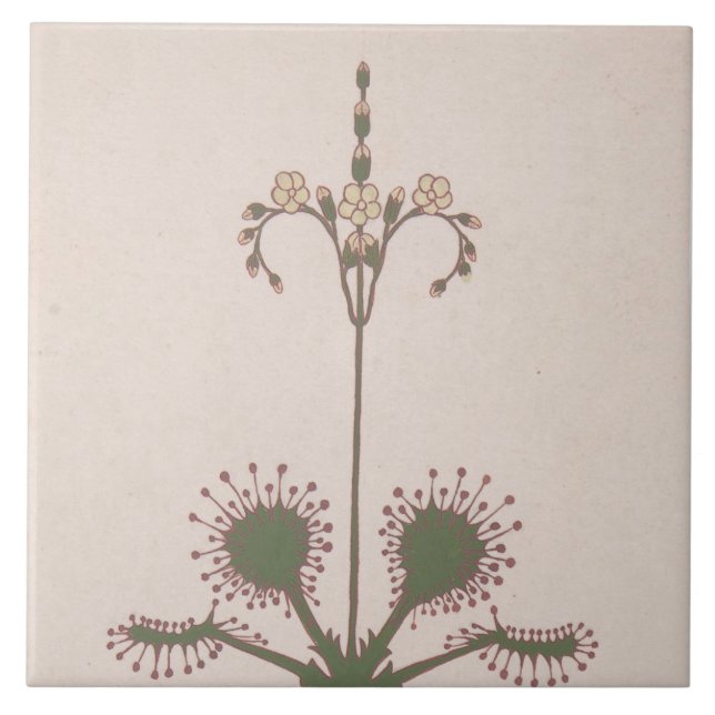 Carreau à motif floral vintage Repro (Devant)