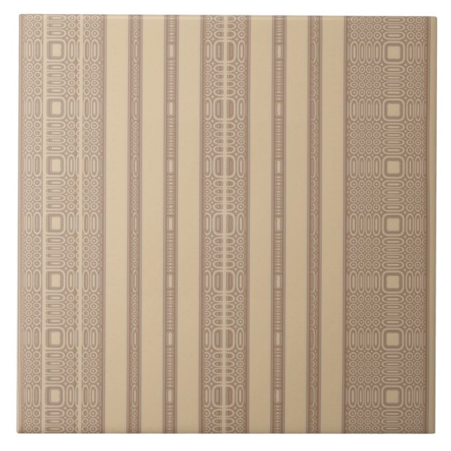 Carreau à rayures irrégulières beige (Devant)
