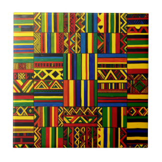 Carreau A stylized interpretation of "Kente" print