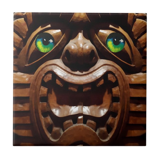 Carreau A Tiki Terracé - Ken Gage Art (Devant)