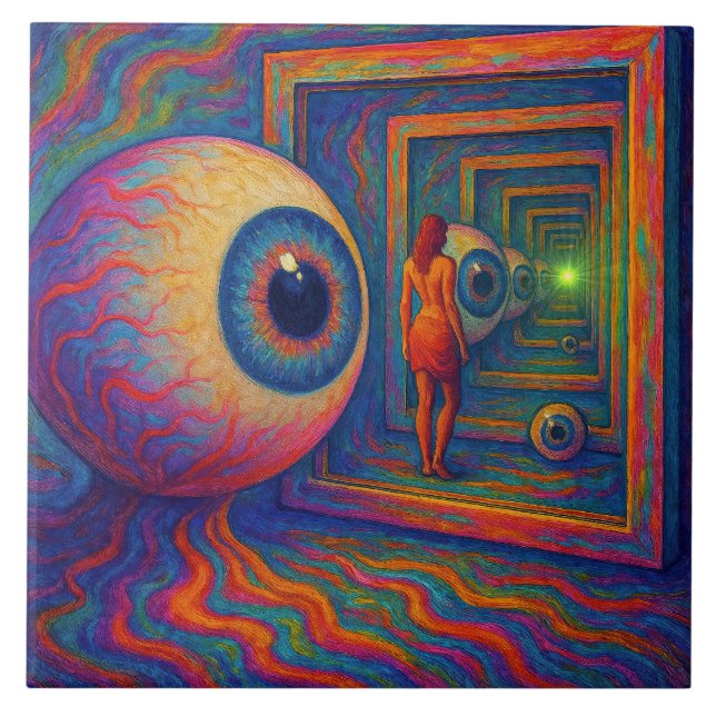 Carreau "A travers le prisme de la vue" (Devant)