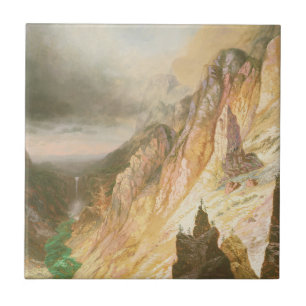 Carreau Abaissez les automnes, canyon grand du Yellowstone