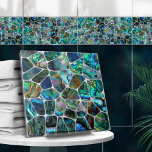 Carreau Abalone Shell Texture - Collage de cellules N15<br><div class="desc">Cette magnifique tuile fait partie de ma collection Abalone Dream. Utilisez-le seul ou en combinaison avec d'autres carreaux pour créer un look étonnant dans la salle de bain ou la douche - mosaïque d'accent derrière le mixer ou la baignoire par exemple, ou utilisez-les pour l'artisanat - carrelage table ou carrelage...</div>