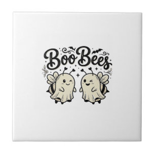 Carreau Abeilles Boo Modèle de fantôme d'Halloween vintage