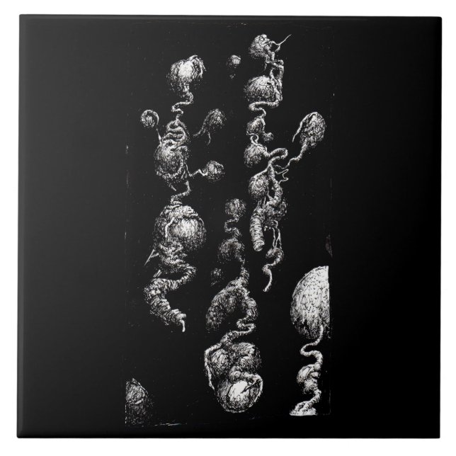 Carreau Aberrations organiques flottantes (Devant)
