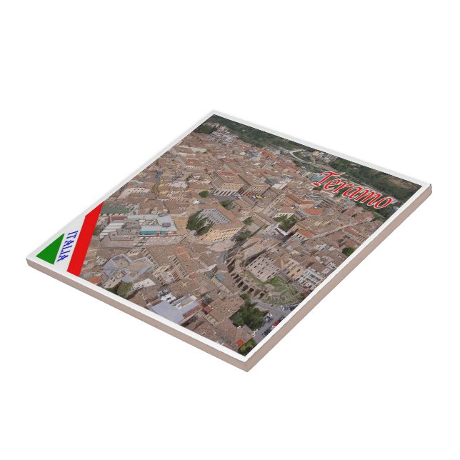 Carreau ABR010 TERAMO, Abruzzes, Italie, (Côté)