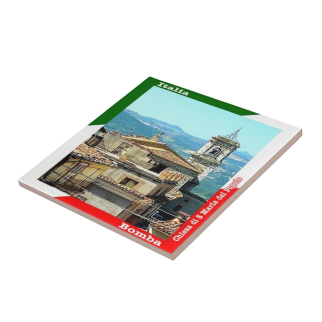 Carreau ABR018 BOMBA, Abruzzes, Italie, (Côté)