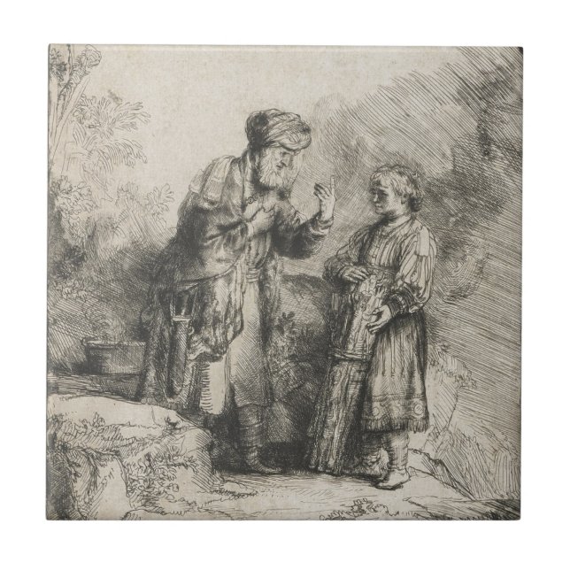 Carreau Abraham et Isaac (Devant)