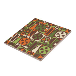 Carreau Abrégé sur moderne la rétro moitié du siècle