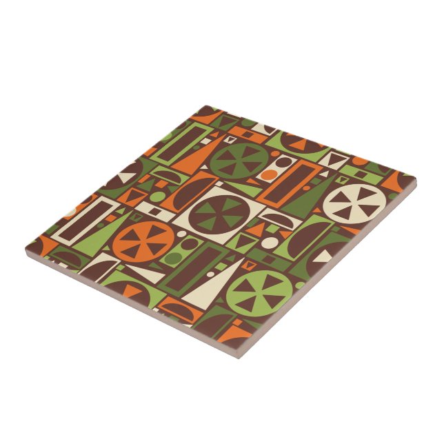 Carreau Abrégé sur moderne la rétro moitié du siècle (Côté)