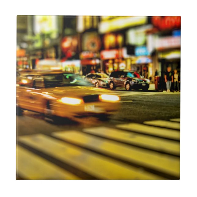Carreau Abrégé sur taxi de NYC (Devant)