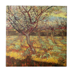 Carreau Abricotiers en fleurs par Vincent van Gogh