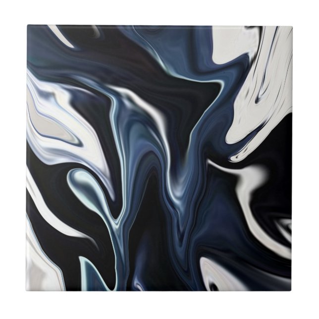 Carreau Abstract elegant fluide marble liquide (Devant)