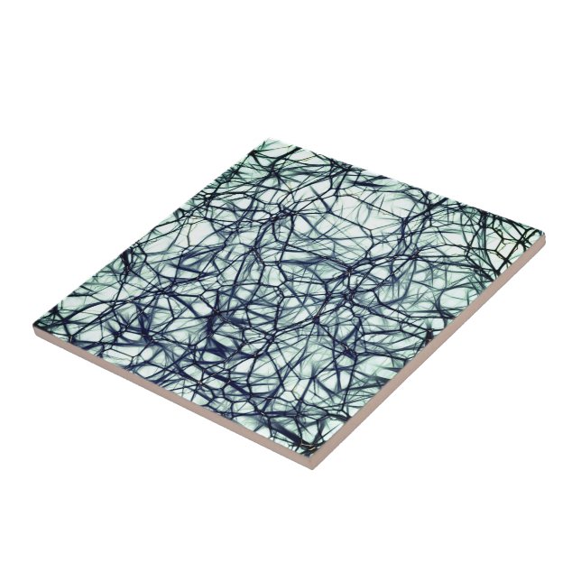 Carreau Abstract Fantasy Ceramic Tile Art neurone (Côté)