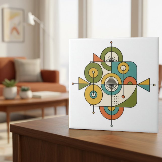 Carreau Abstract Mid-Century Modern Motif #1 ID1224 (Créateur téléchargé)