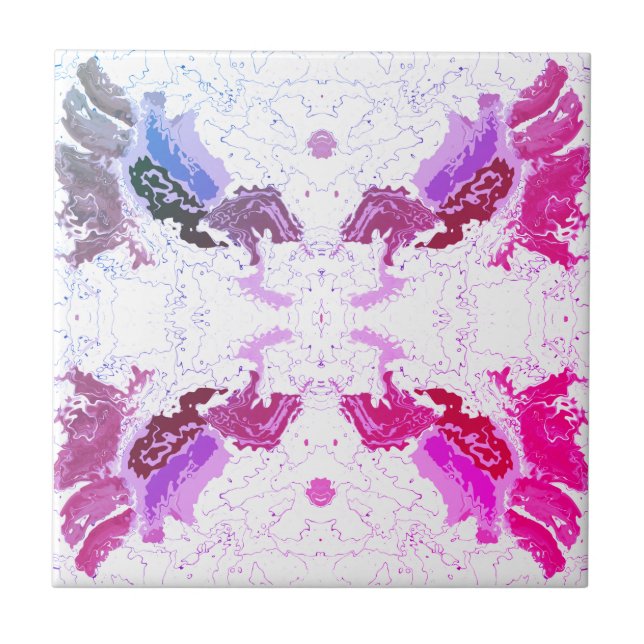 Carreau Abstract Pink and Purple (Devant)