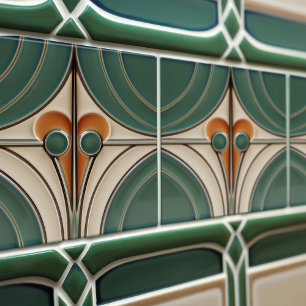Carreau Abstrait Géométrique Symétrique Moderne du Milieu