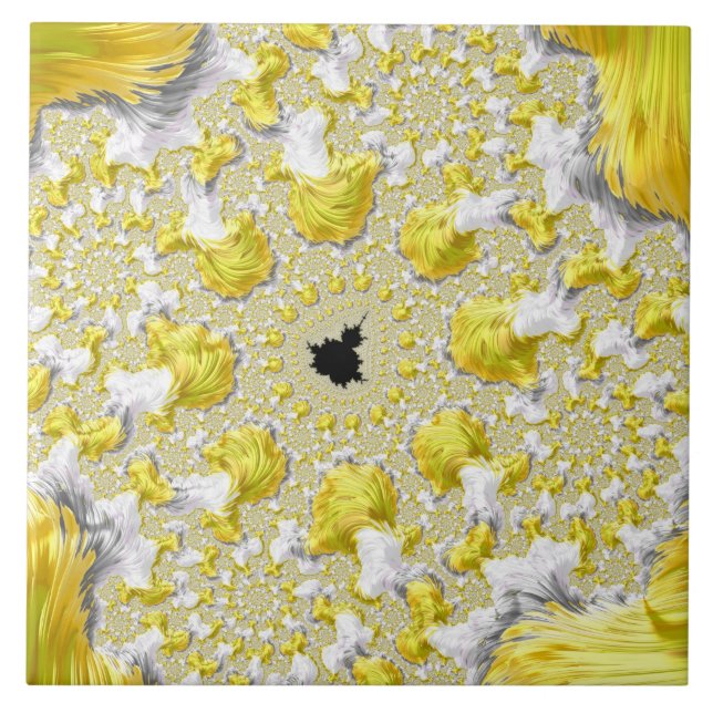 Carreau Abstrait Gold Fractal (Devant)