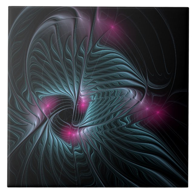 Carreau Abstrait Imaginaire coloré fractal (Devant)