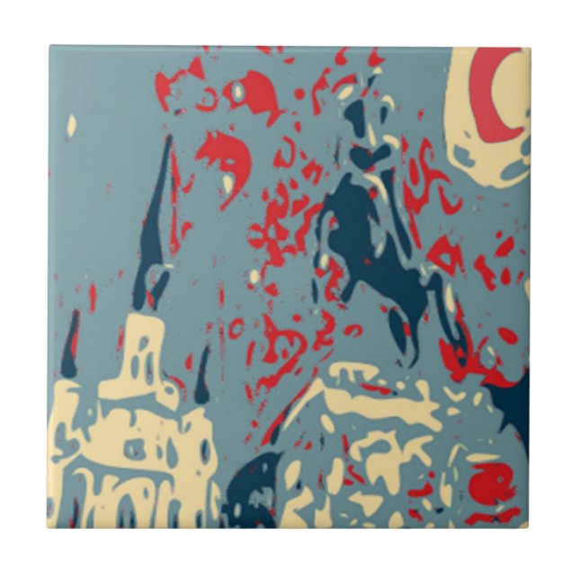 Carreau Abstrait Jackson Carré (Devant)