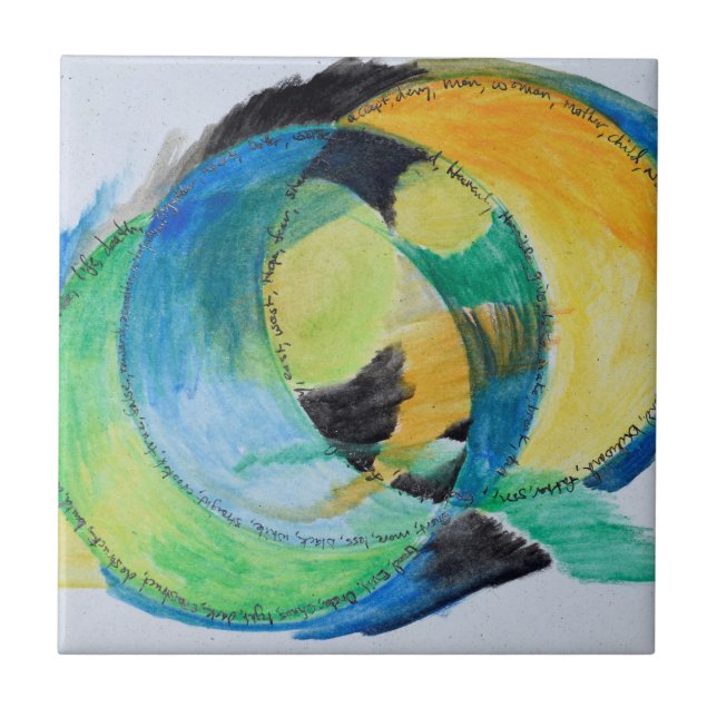 Carreau Abstrait libre de sentiments (Devant)