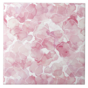 Carreau Abstrait rose chic