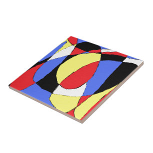 Carreau Abstrait rouge