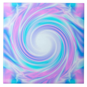 Carreau Abstrait tourbillon pastel violet couleurs imprime