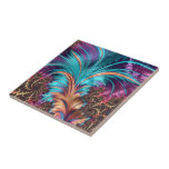 Carreau Abstraite couleur brillante - Belle<br><div class="desc">Abstraite couleur brillante plumes - Beau - Ajouter votre texte / image / plus ..</div>