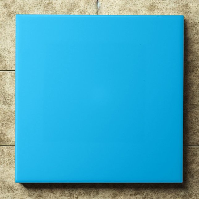 Carreau Accent moderne en bleu profond (Créateur téléchargé)