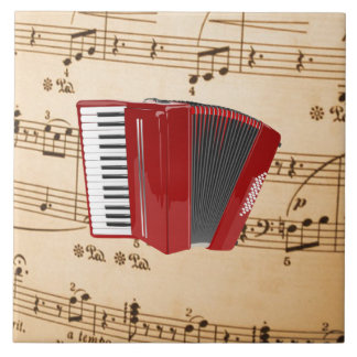 Carreau Accordion Music, design populaire,