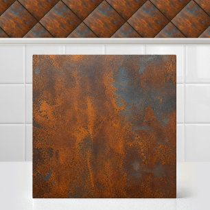 Carreau Acier Corten Industriel Métal Rouillé Fer Patiné