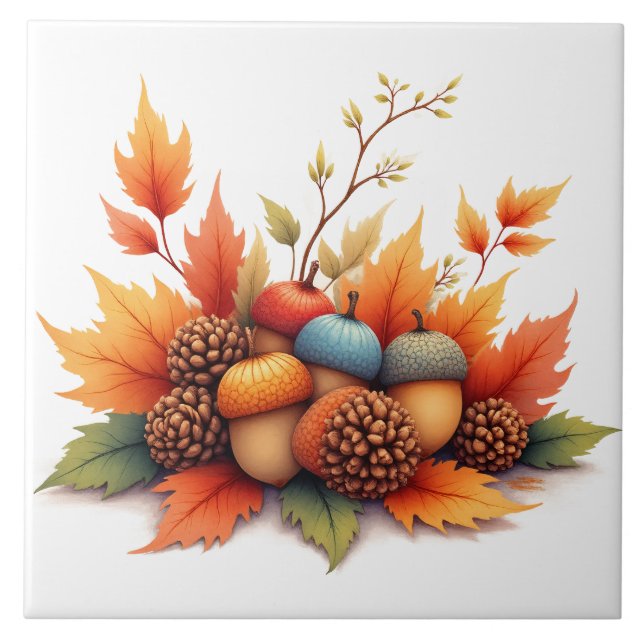 Carreau Acorns d'automne (Devant)