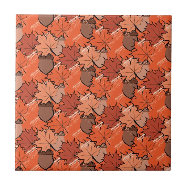 Carreau Acorns et feuille II (Devant)