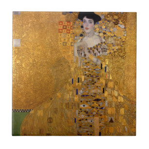 Carreau Adele, Dame en or par Gustav Klimt, Vintage
