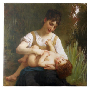 Carreau Adolphus Child And Ado par William Bouguereau