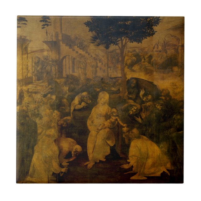 Carreau Adoration des Mages par Léonard de Vinci (Devant)