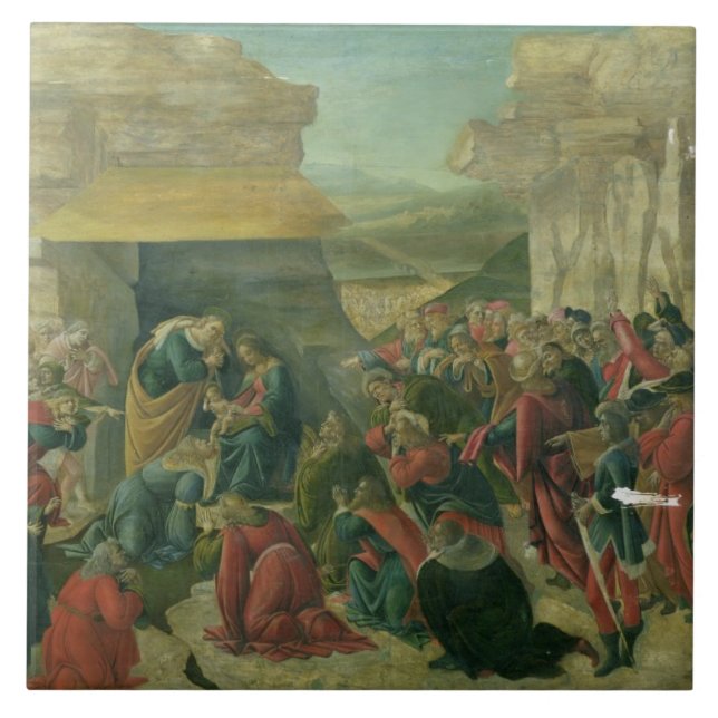 Carreau Adoration des Magi, c.1480 (tempera sur le (Devant)