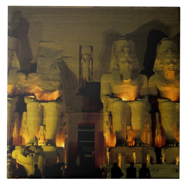 Carreau AF, Égypte, Abou Simbel. Figures colossales de (Devant)